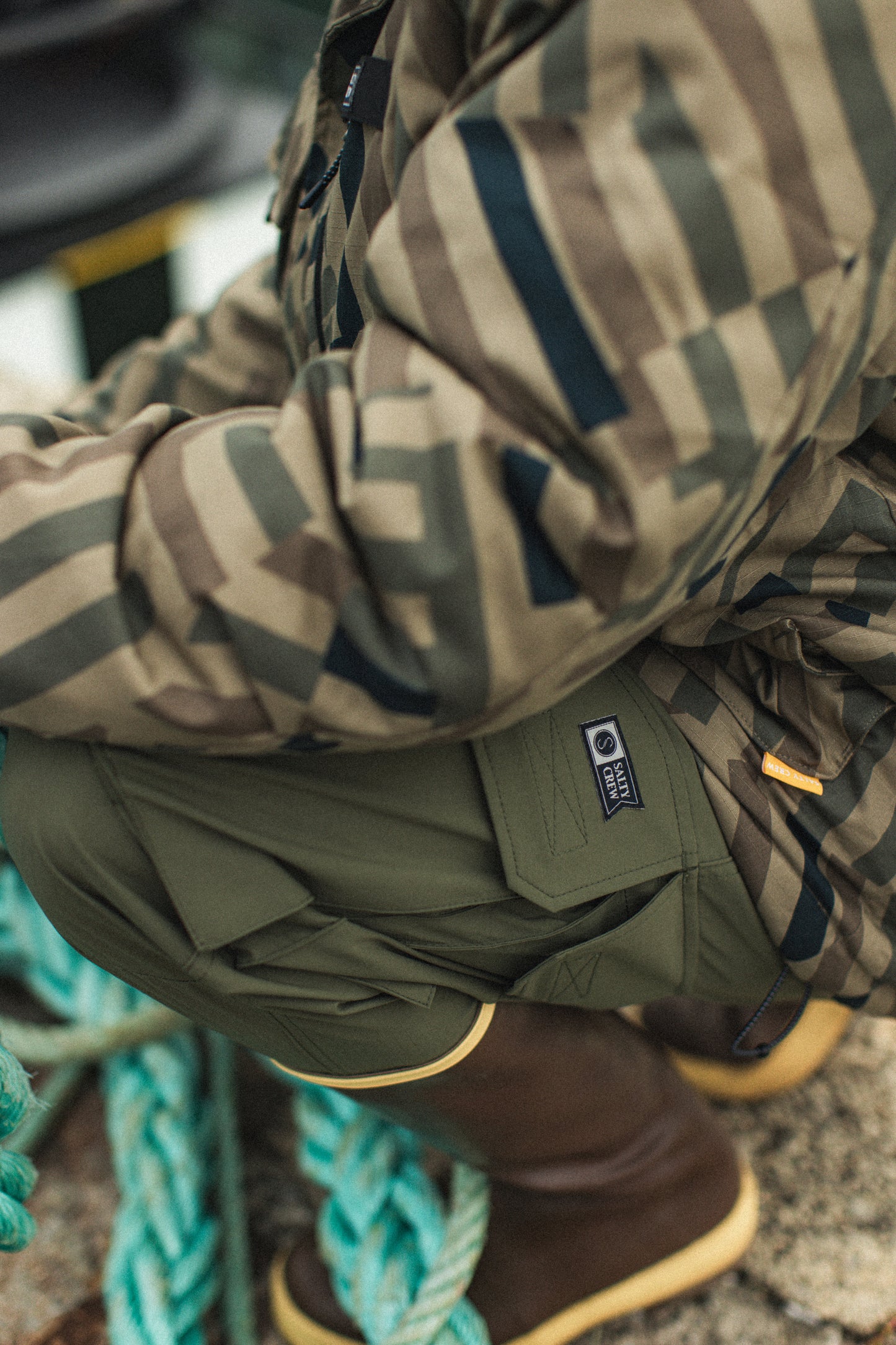 Torent Tech Jacket - Khaki Dazzle