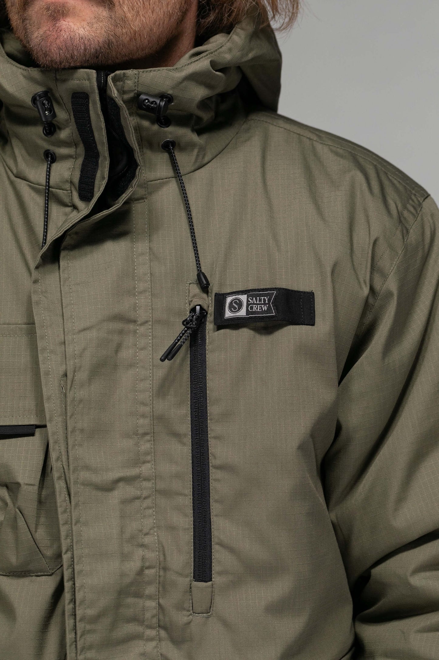 Salty crew JACKETS Torrent Tech Jacket - Olive in Olive