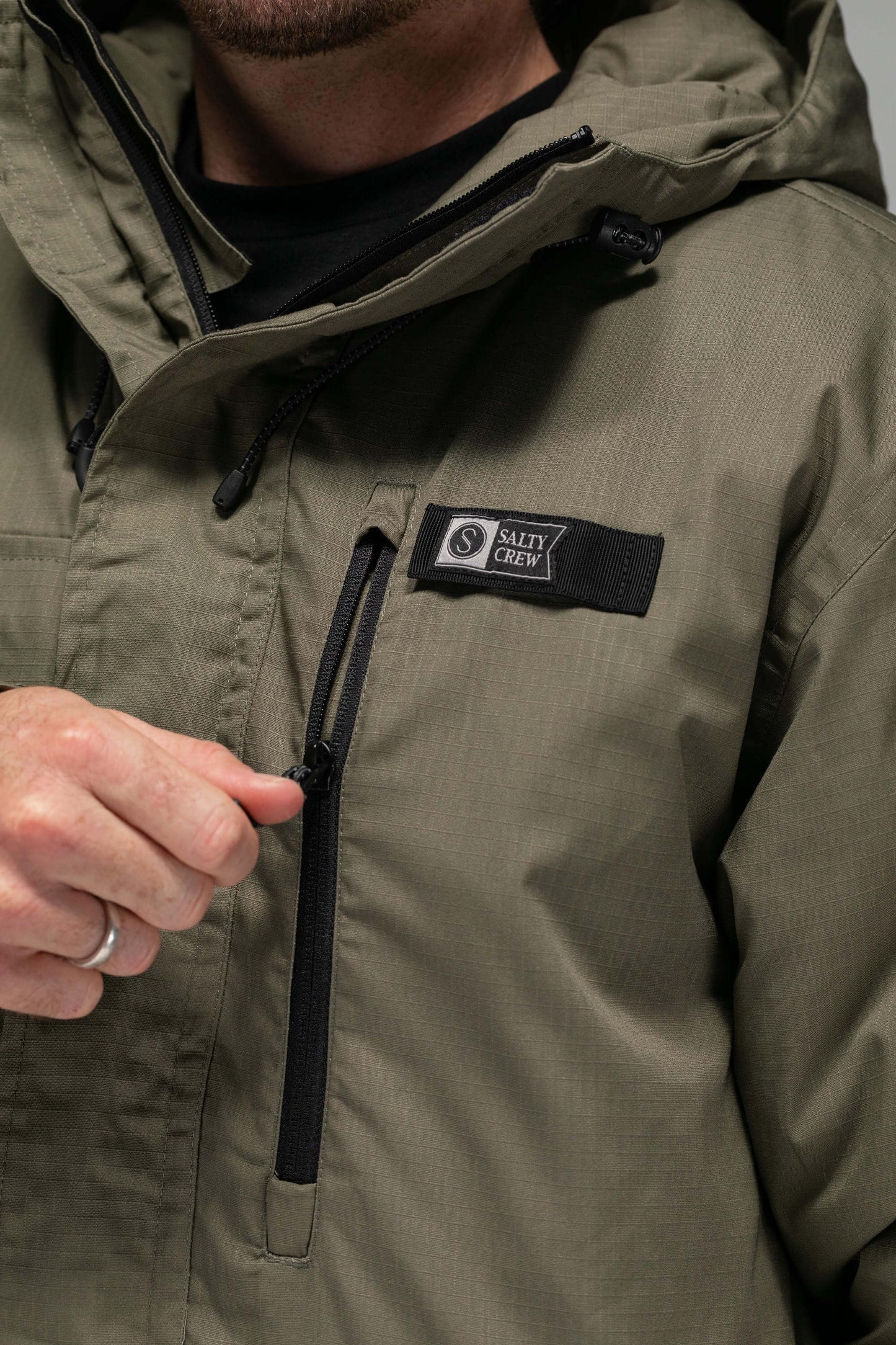 Salty crew JACKETS Torrent Tech Jacket - Olive in Olive