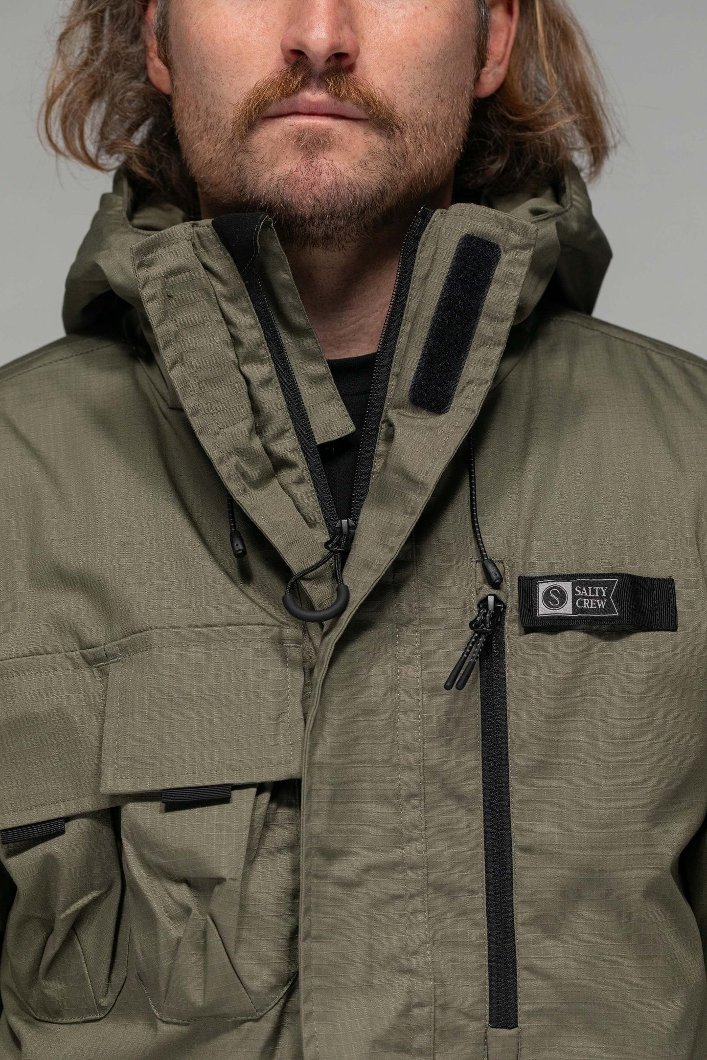 Salty crew JACKETS Torrent Tech Jacket - Olive in Olive