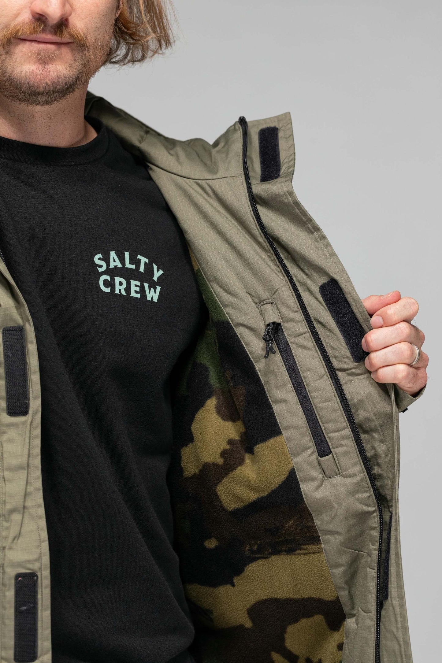 Salty crew JACKETS Torrent Tech Jacket - Olive in Olive