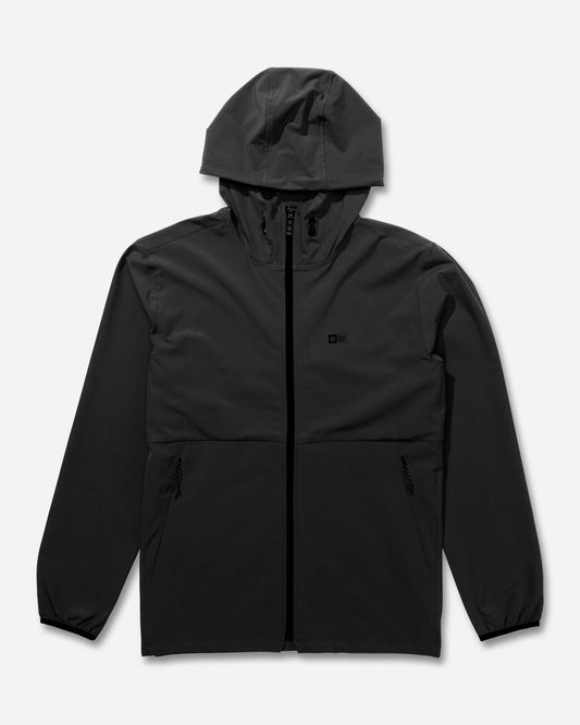 Stowaway Windbreaker  Jacket - Black Marle