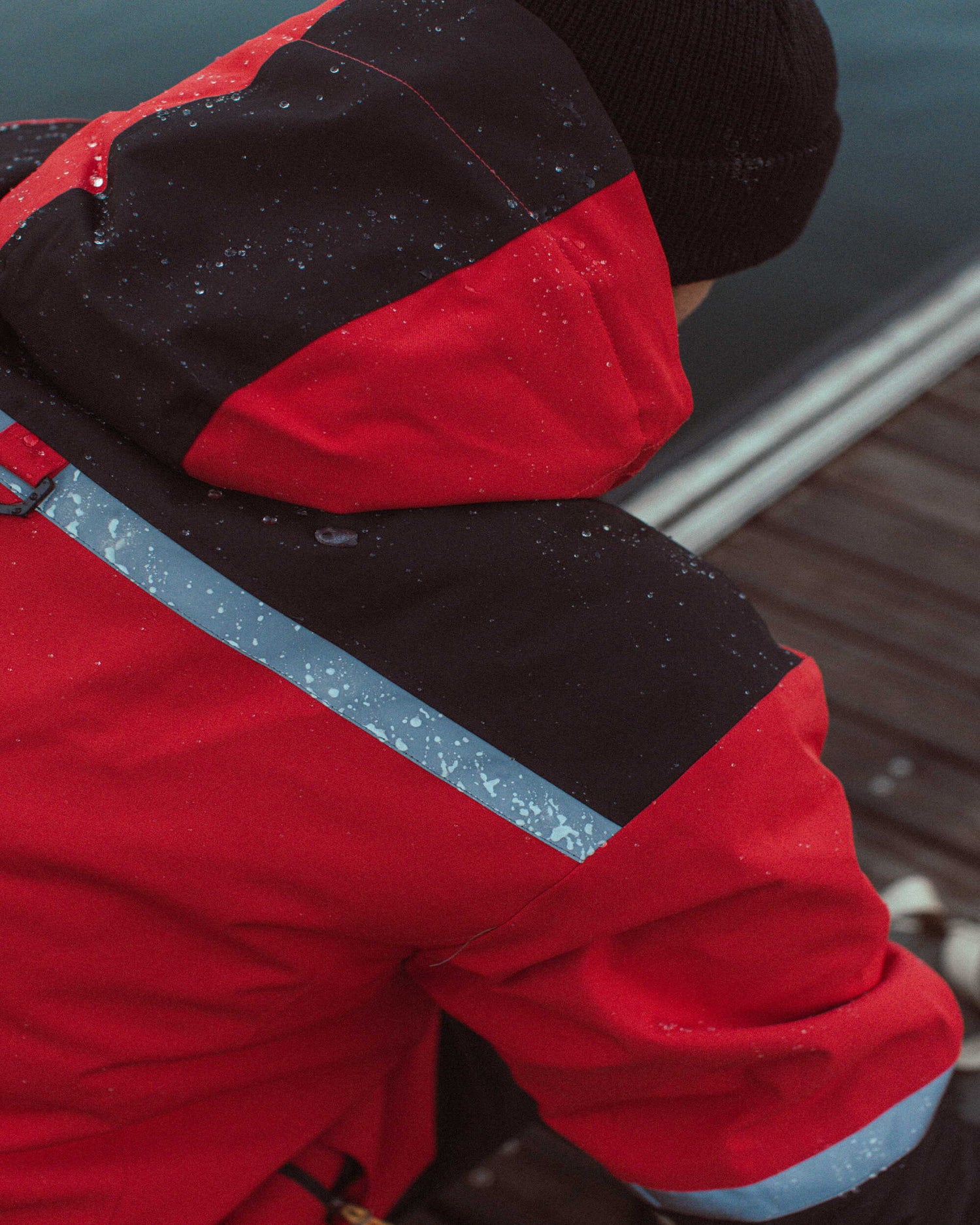 Pilot Waterproof Fishing Jacket - Washed Red