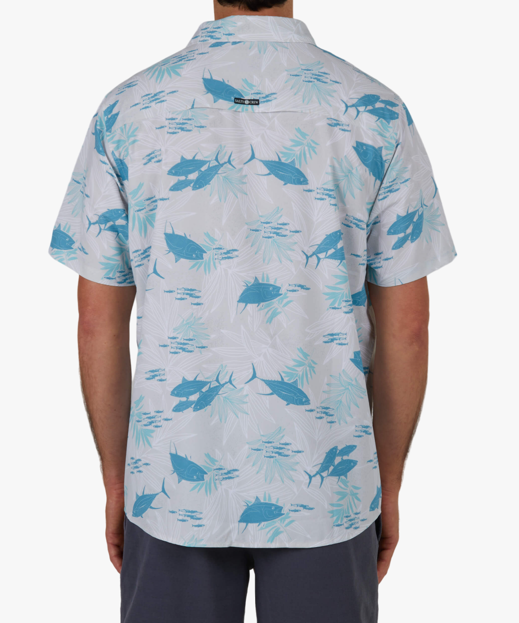 Feeding Frenzy S/S UV Woven - Gray