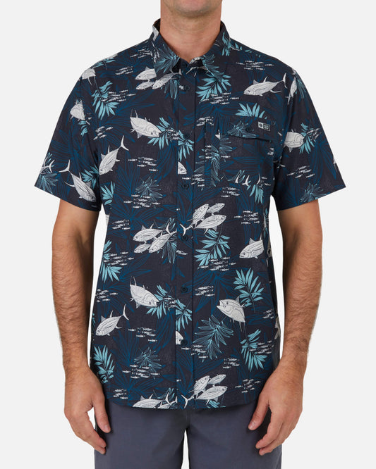 Feeding Frenzy Uv Woven - Midnight