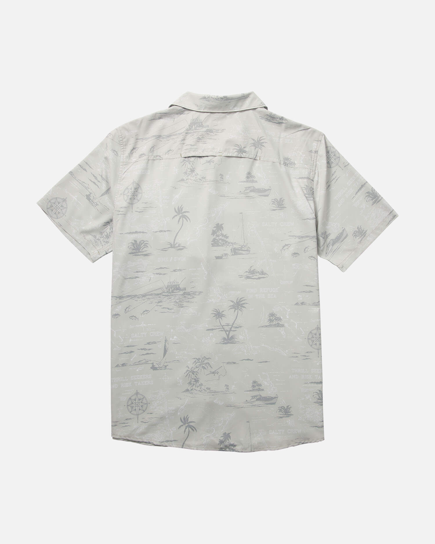 Salty Crew Men - Seafarer S/S Tech Woven - Light Grey