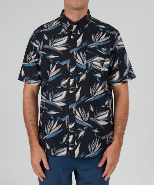 Salty Crew Men - Floral Flyer Ss Tech Woven - Black