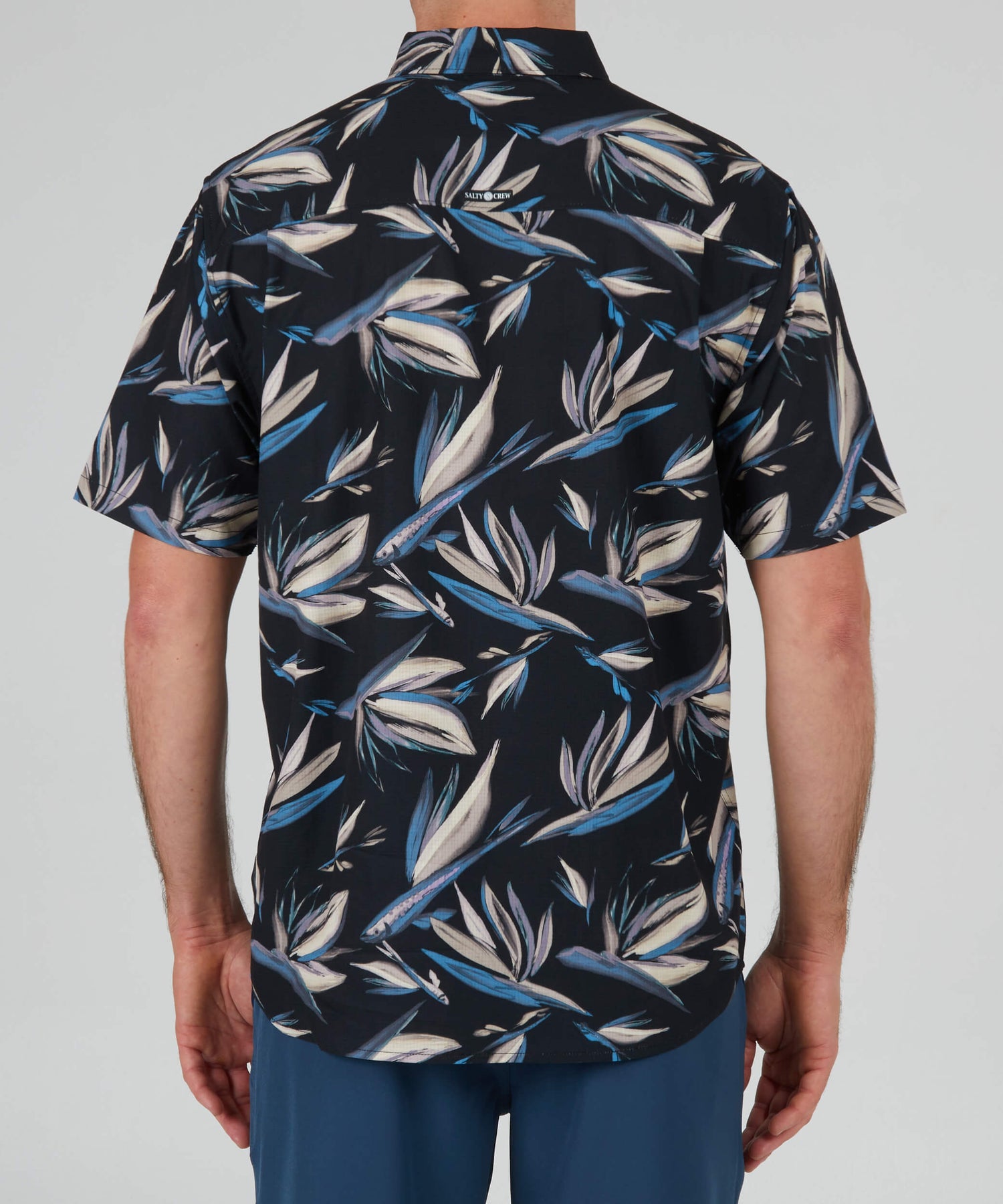 Salty Crew Men - Floral Flyer Ss Tech Woven - Black