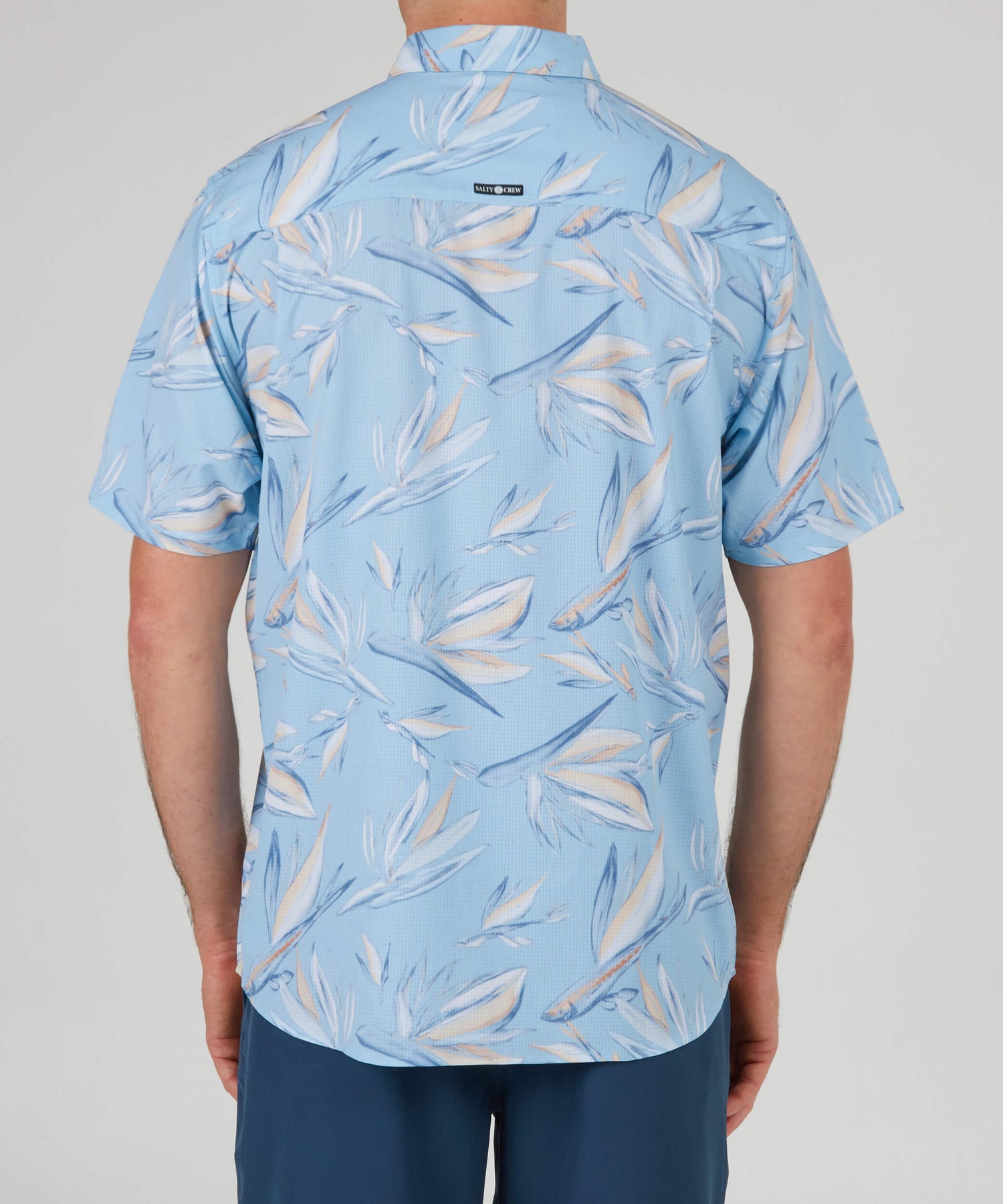 Salty Crew Men - Floral Flyer Ss Tech Woven - Light Blue