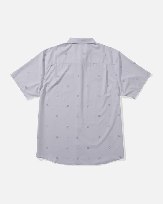 Salty crew WOVEN SHIRTS Micro Vibes Ss Tech Woven - Light Grey in Light Grey
