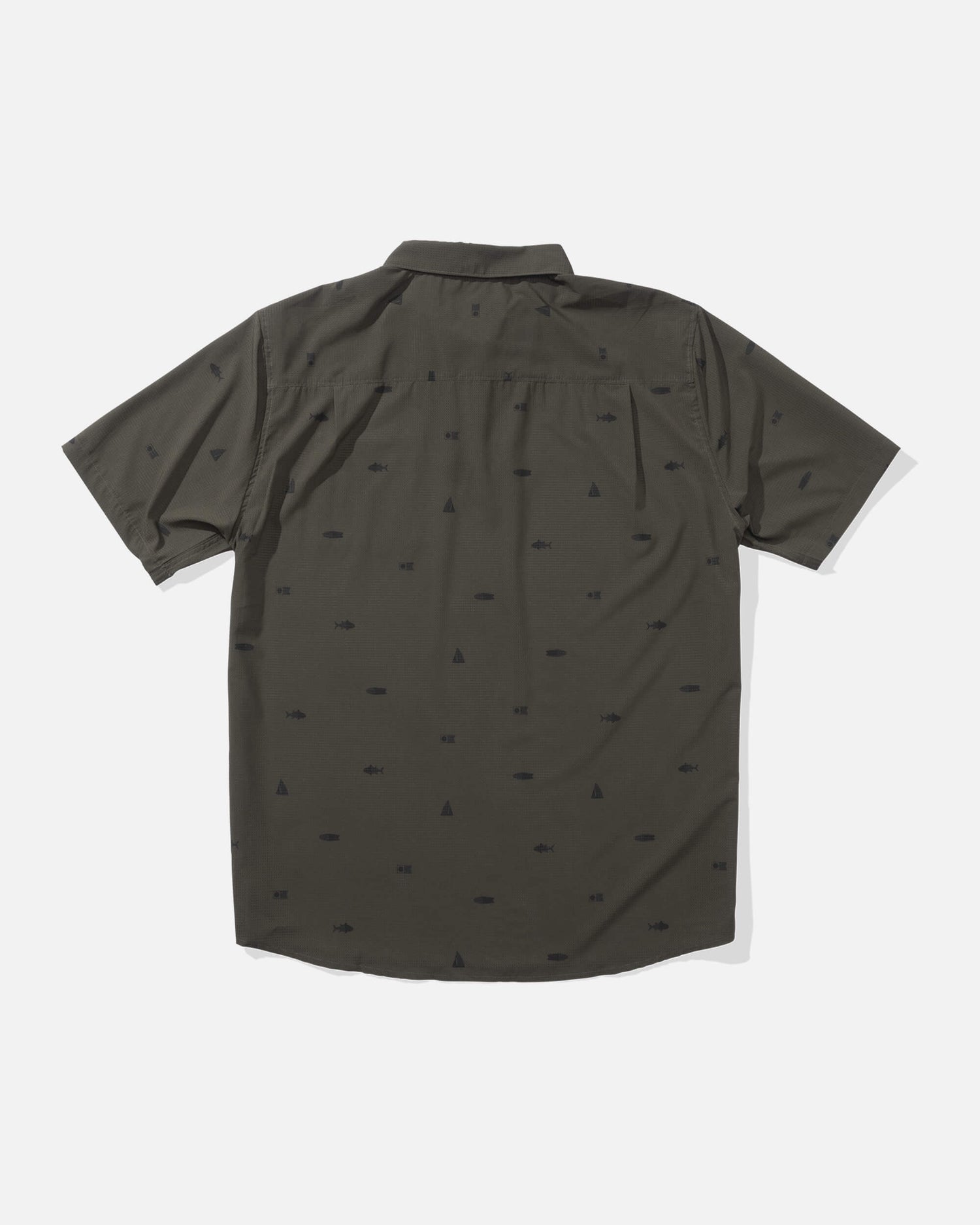 Salty crew WOVEN SHIRTS Mayday Perf Ss Tech Polo - Olive in Olive