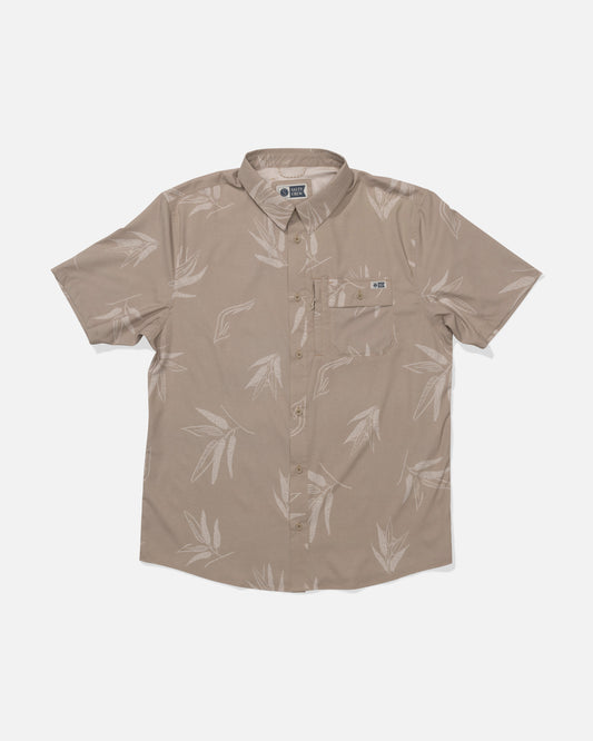 Flagship Uv Button Up - Dark Khaki