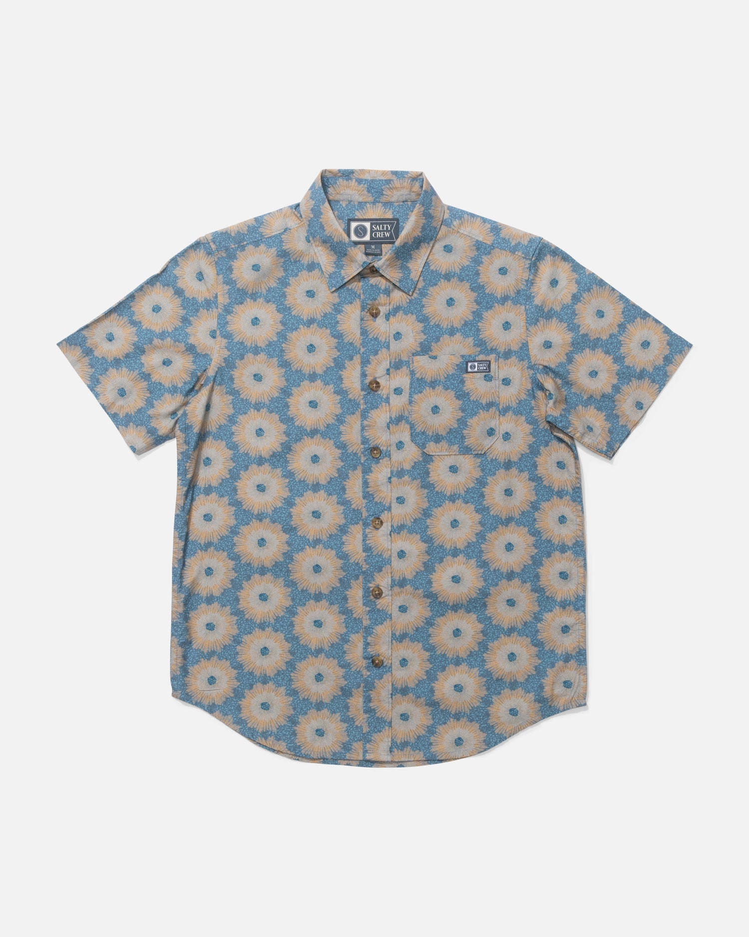 Crew  Ss Woven  Kids - Slate