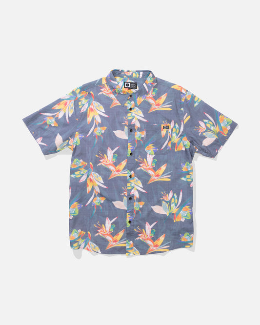 Crew Ss Button Up - Dark Shadow