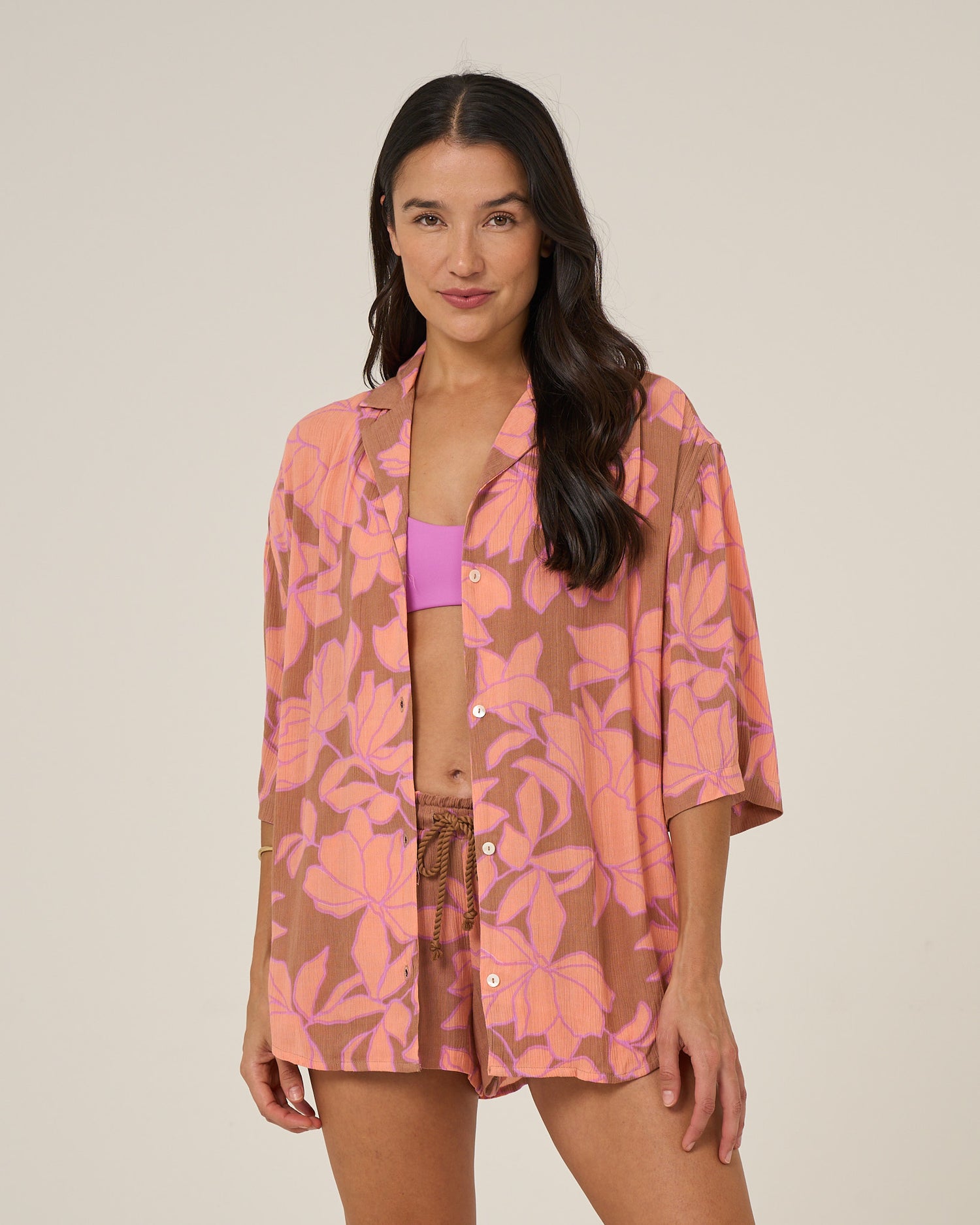 Rose Parade Tunic - Mocha