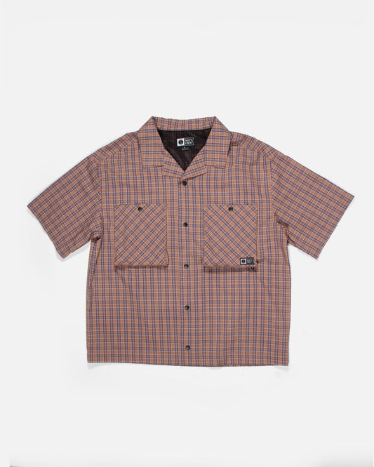 Fishcamp Shirt - Khaki Mini Checks