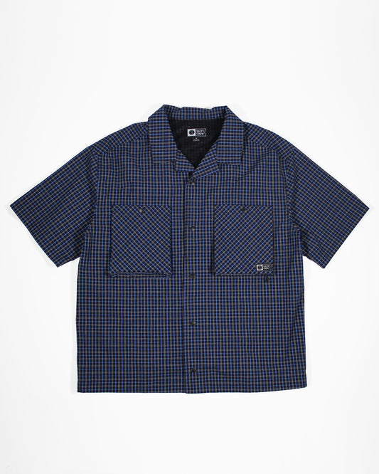 Fishcamp Shirt - Midnight Navy Mini Checks