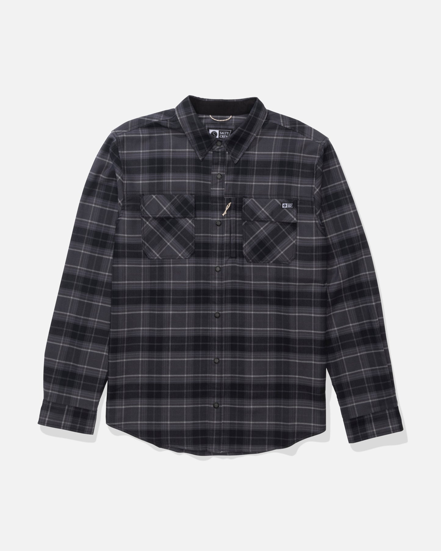 Fathom Ls Tech Flannel - Black Grey