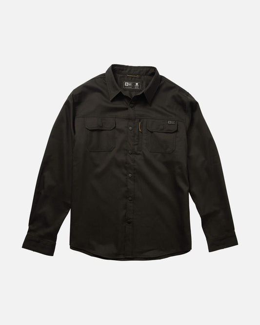 Salty Crew Men - Fathom Ls Tech Flannel - Solid Black