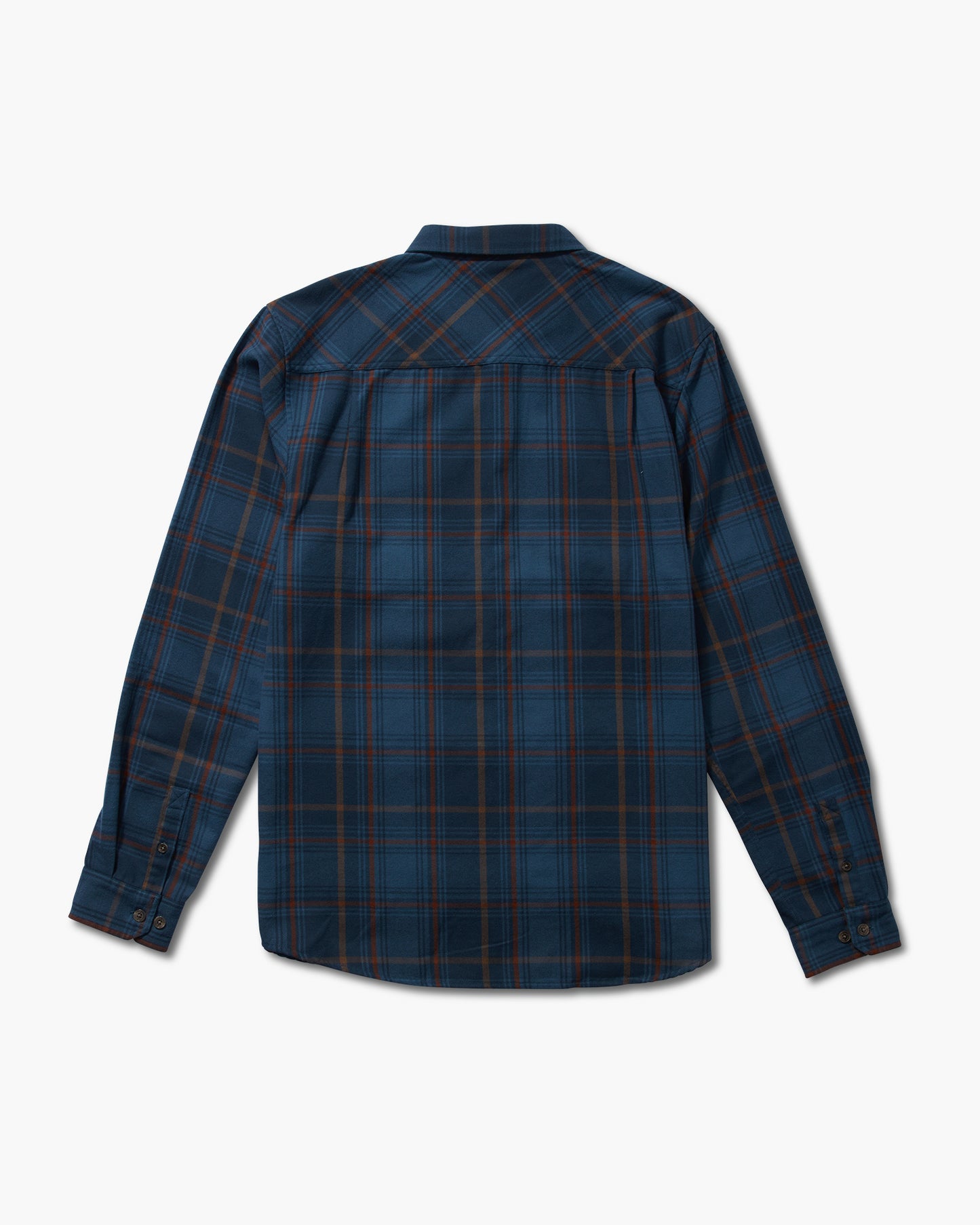 back view of Daybreak Navy Flannel