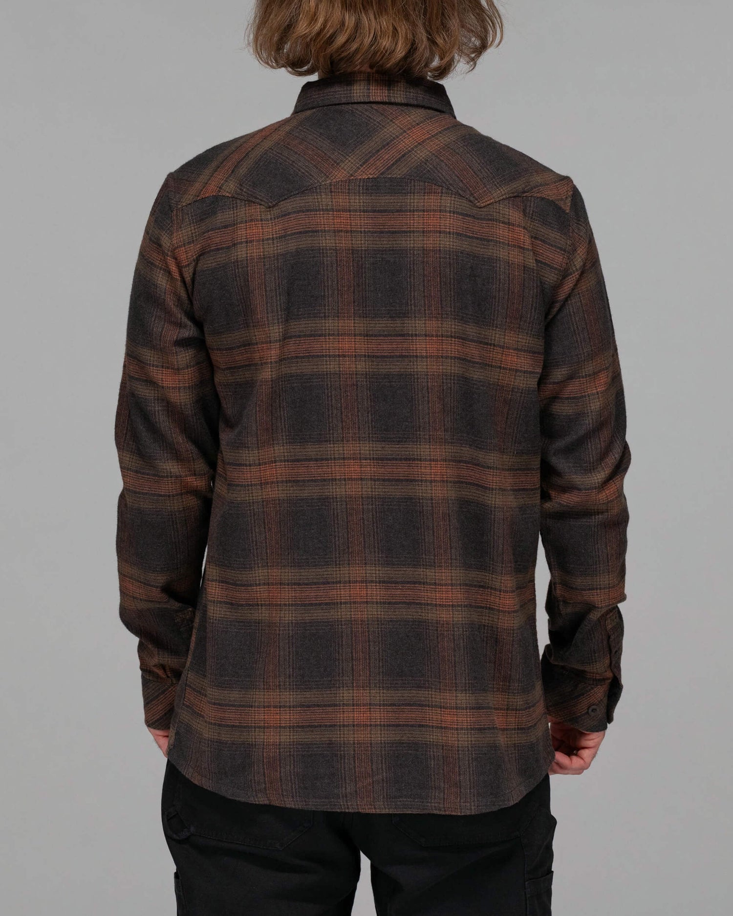 Salty crew WOVEN SHIRTS Ranchero Flannel - Black in Black