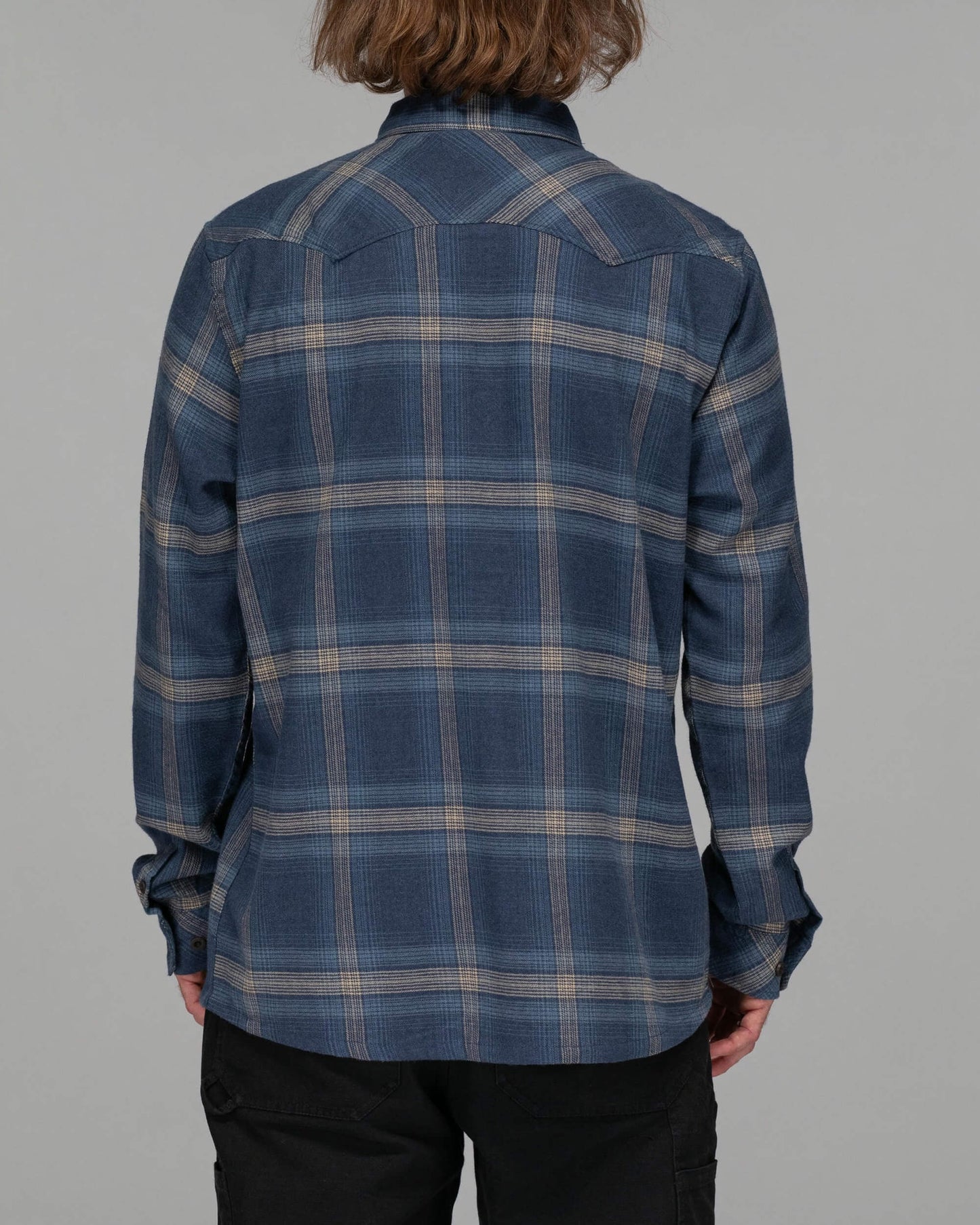 Salty crew WOVEN SHIRTS Ranchero Flannel - Navy in Navy