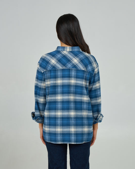 Shore Break Flannel - Midnight Navy
