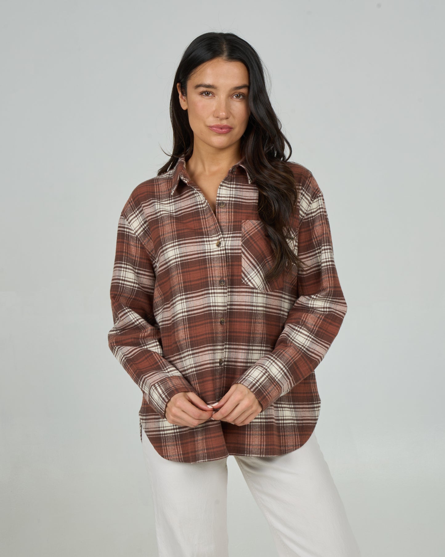 Shore Break Flannel - Rustic Red