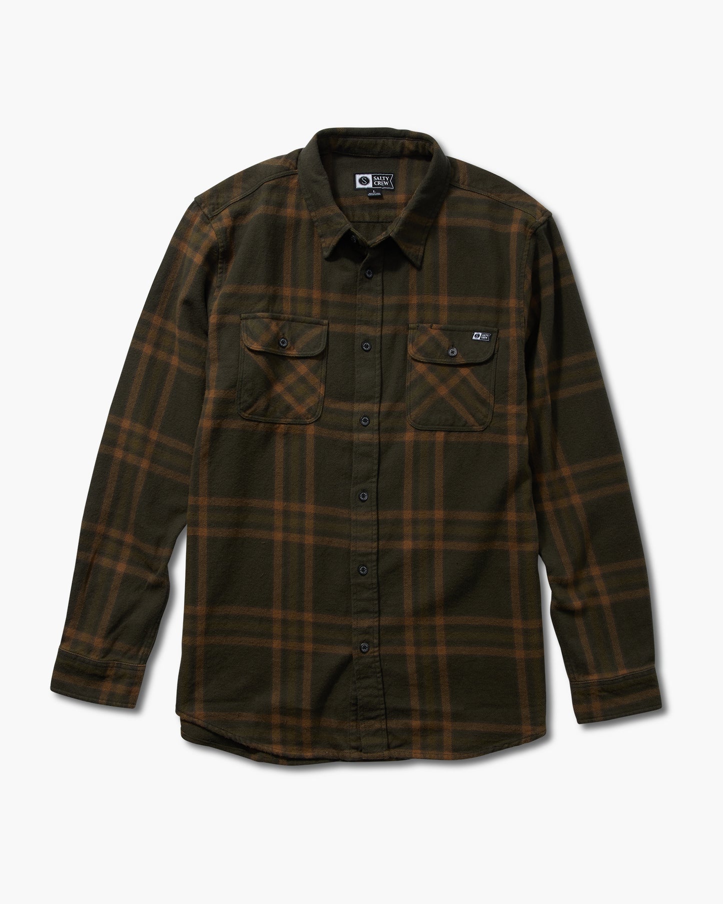 Salty Crew - Landfall L/S Flannel - Olive