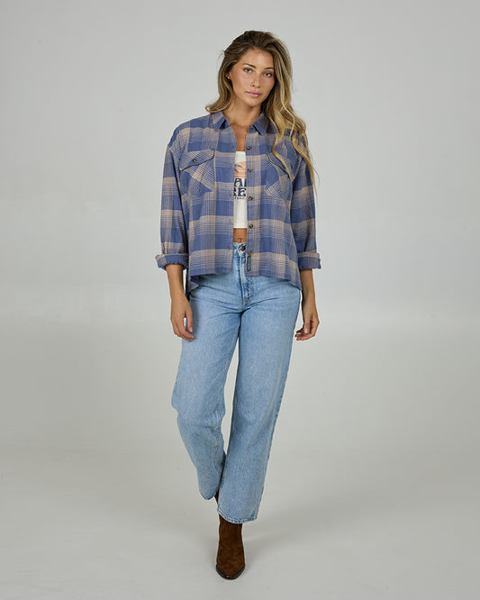 Nomad Flannel  - Dusty Blue