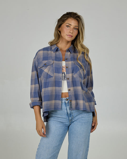Nomad Flannel  - Dusty Blue