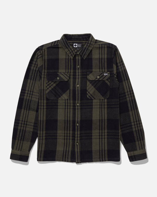 Windward Flannel - Green/Black