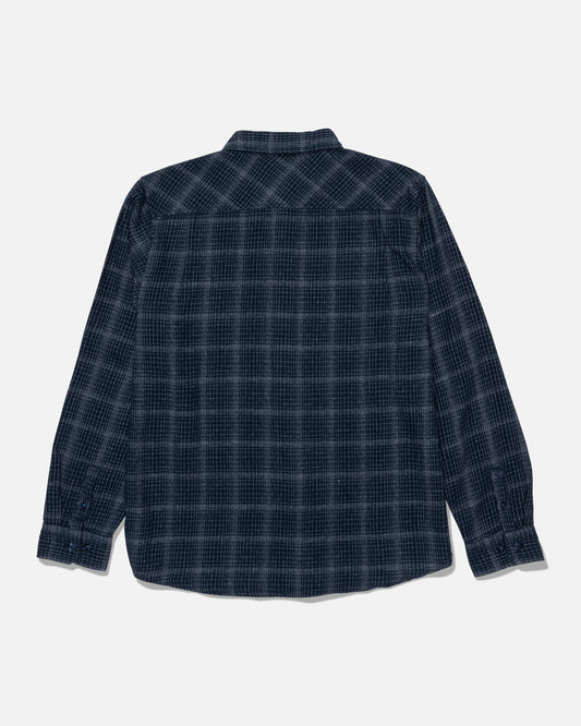 Fine Line Flannel - Navy