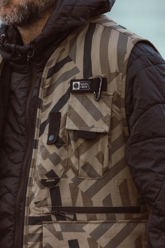 Stream Tech Vest - Khaki Dazzle