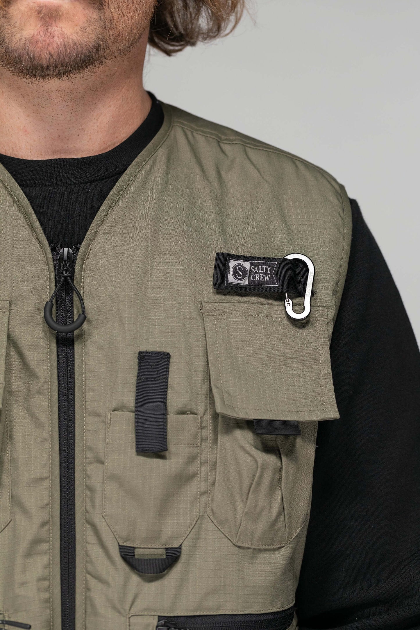 Salty crew VEST Stream Tech Vest - Olive in Olive