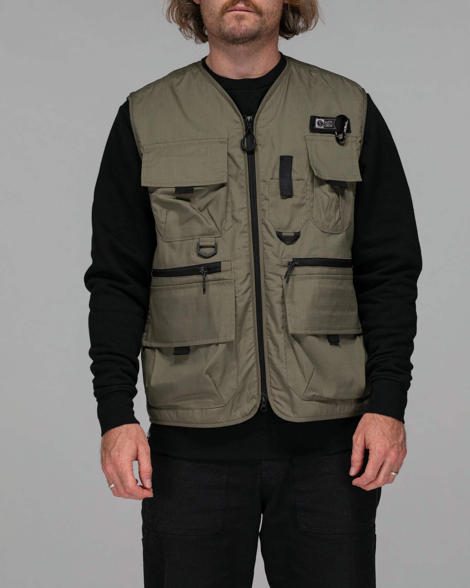 Salty crew VEST Stream Tech Vest - Olive in Olive