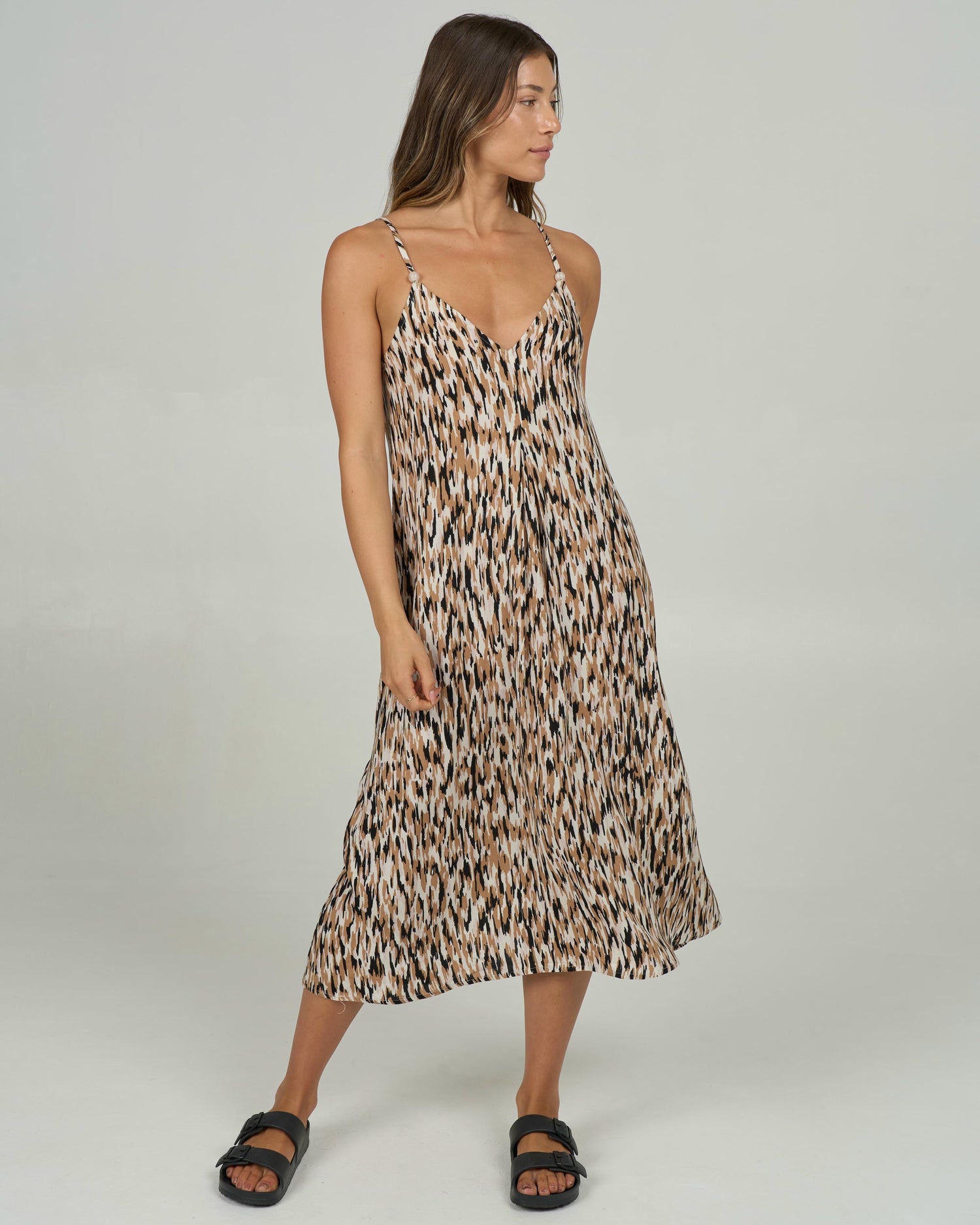 Dreamland Midi Dress - Sand Bar