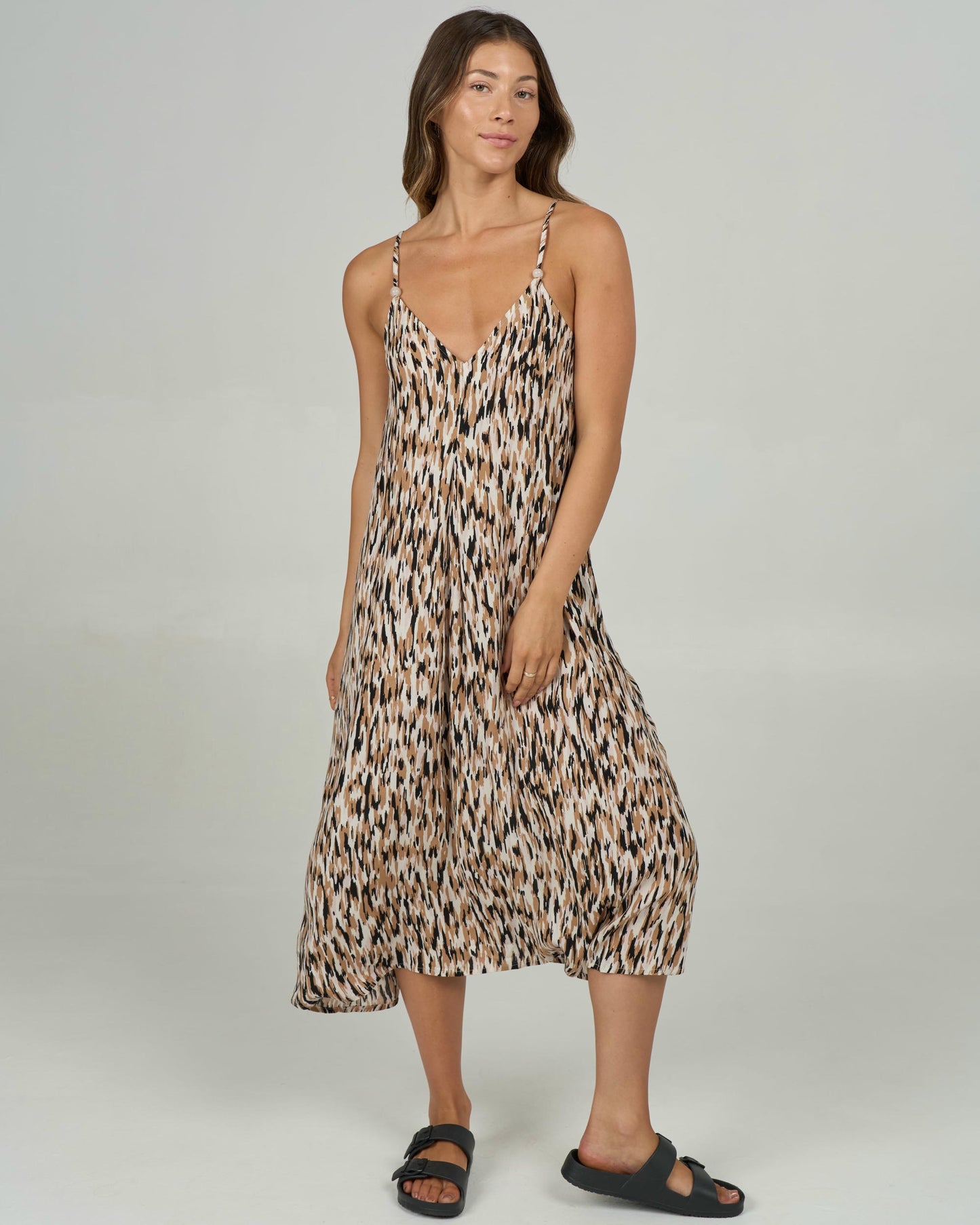 Dreamland Midi Dress - Sand Bar