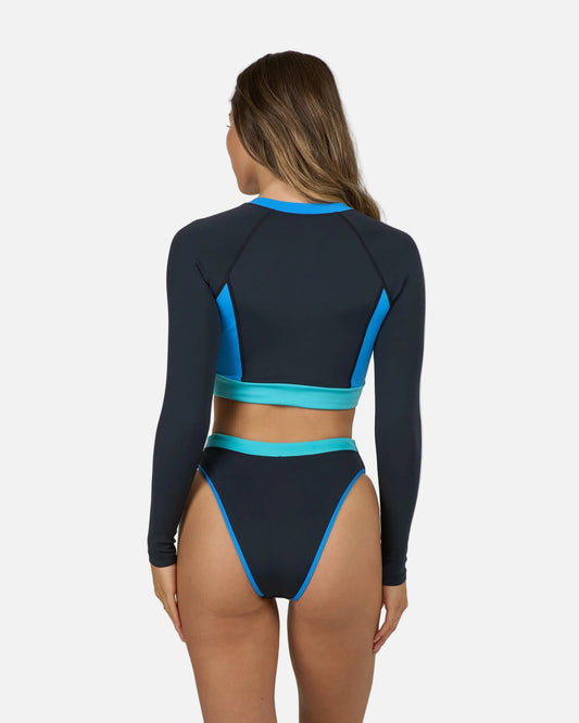 Surf Break Rashguard Top - Black