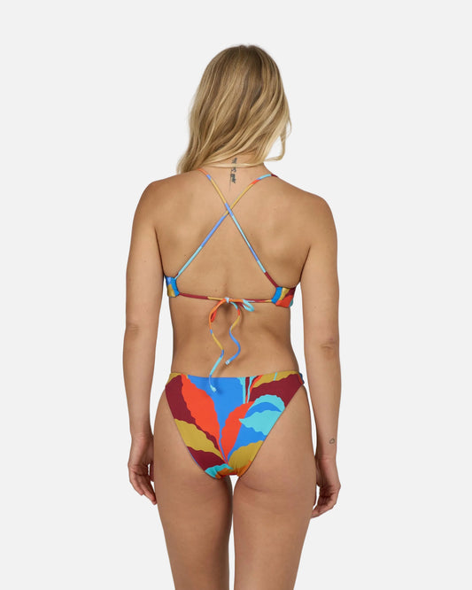 Palm Burst Rev Bralette Top - Bold Blue