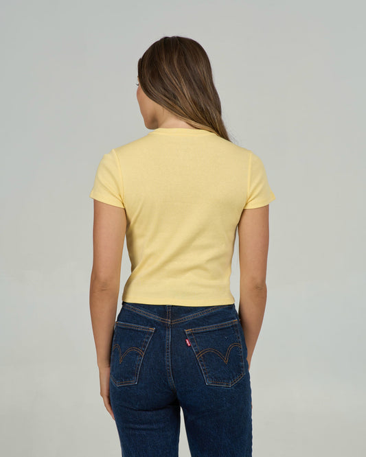 Keyhole Baby Tee - Sunshine