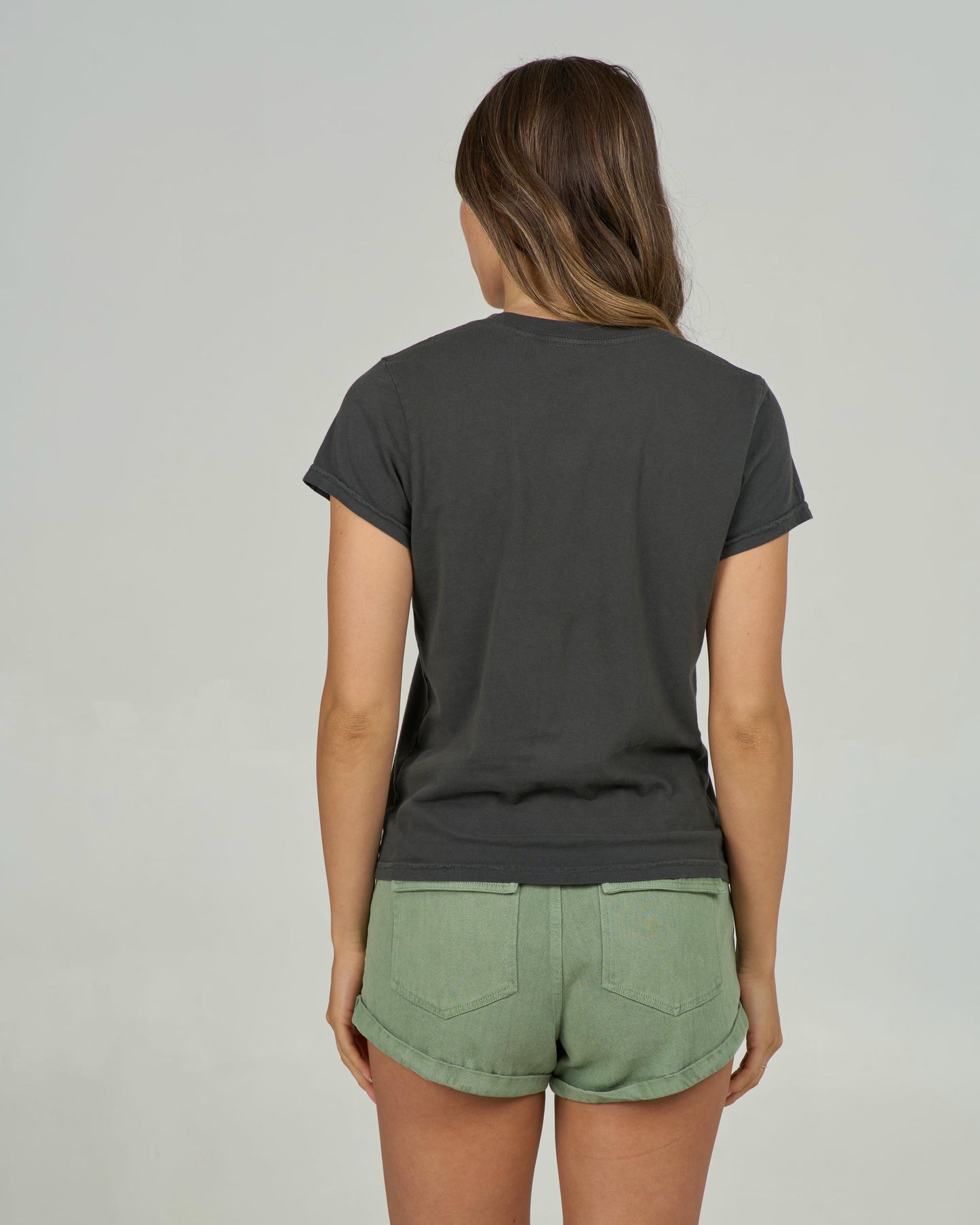 Stamped Modern Tee - Charcoal