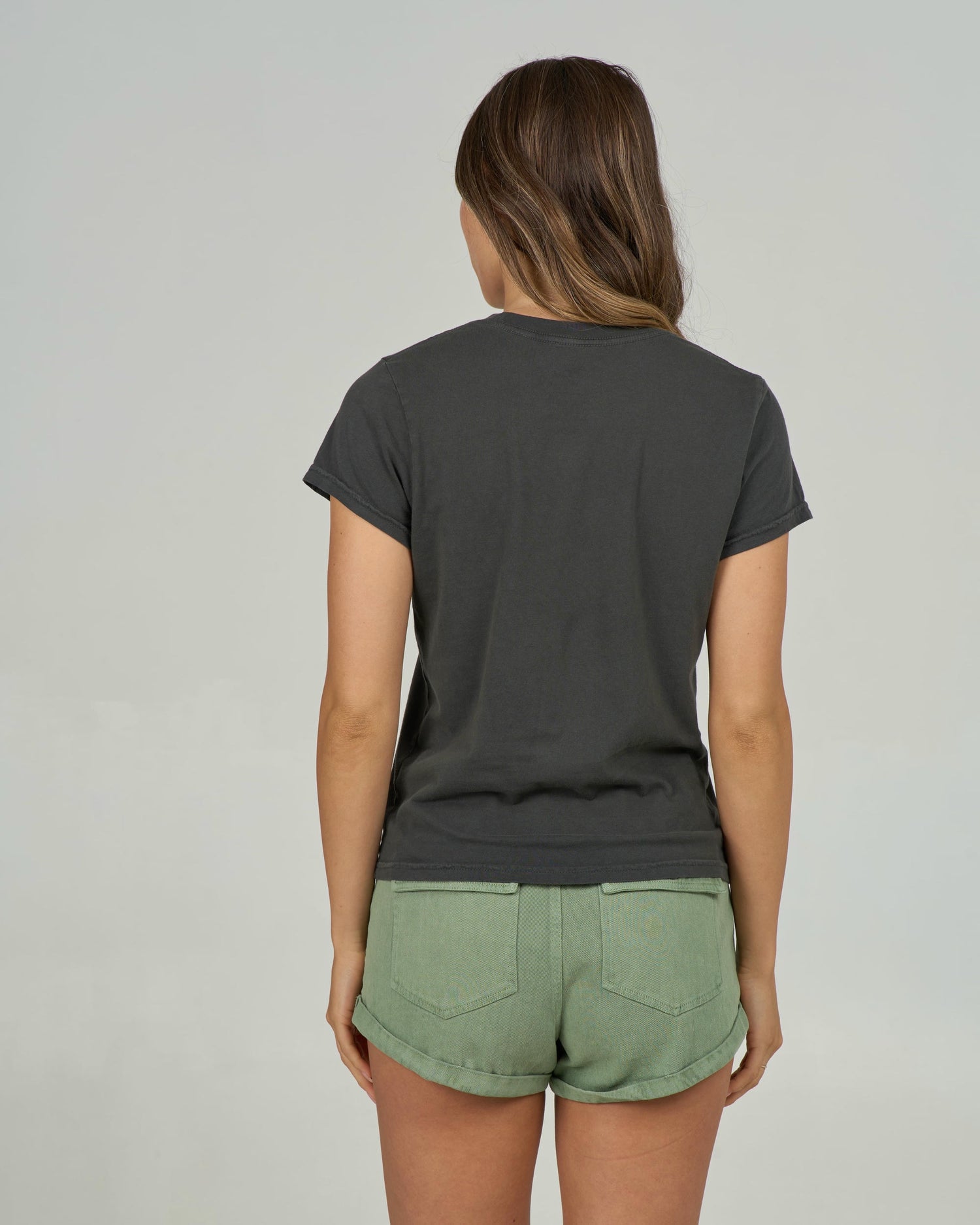 Stamped Modern Tee - Charcoal