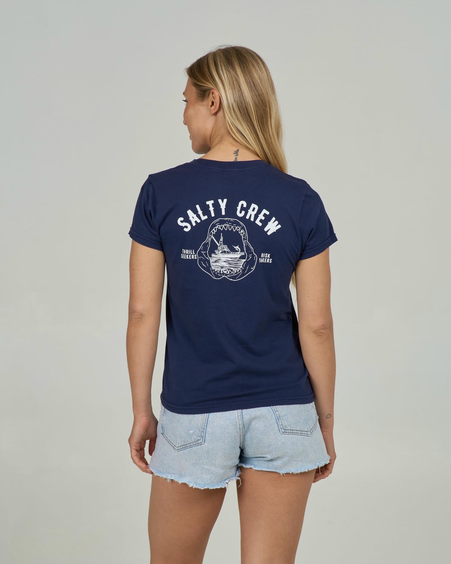 Jawbone Modern Tee - Bright Navy