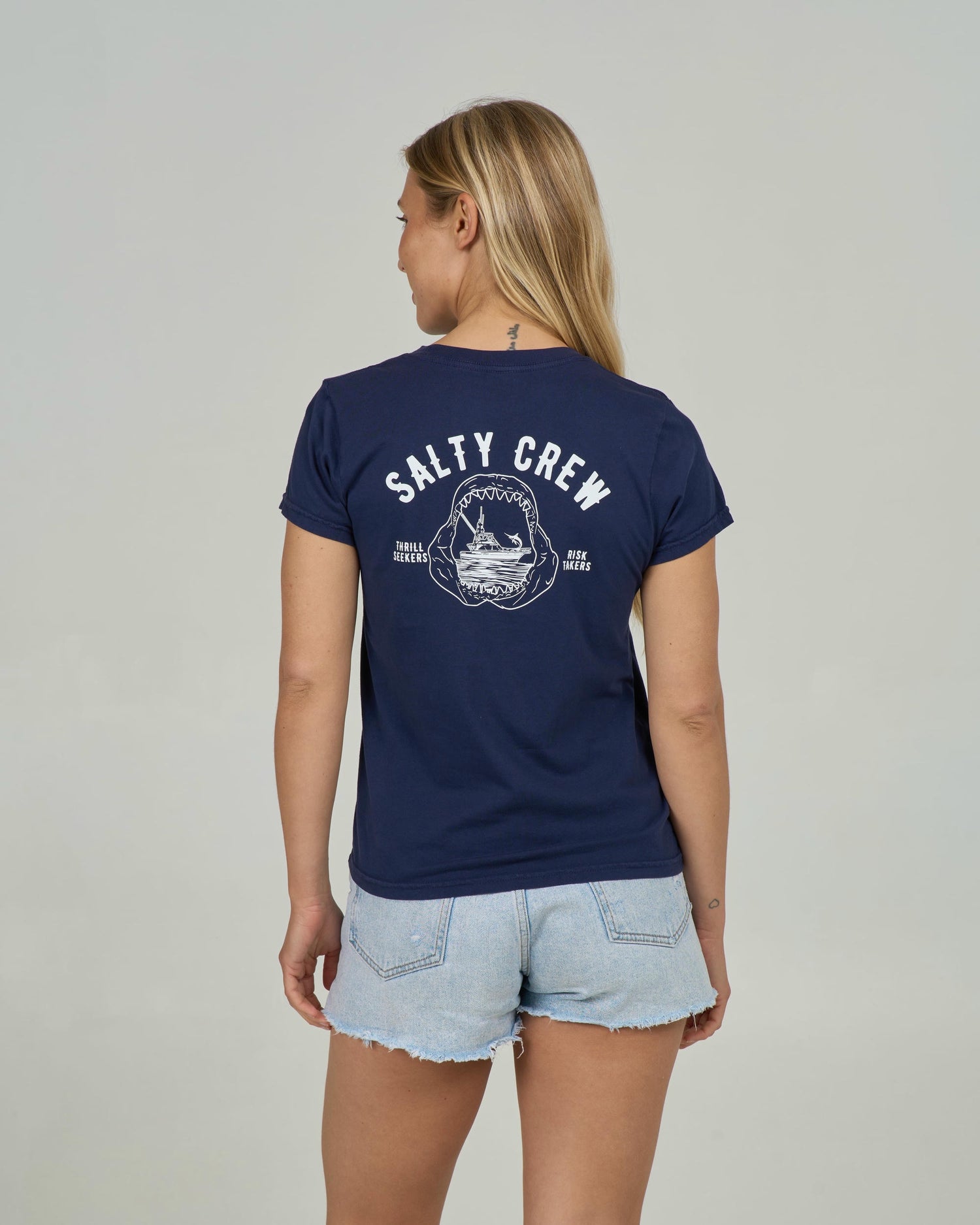 Jawbone Modern Tee - Bright Navy