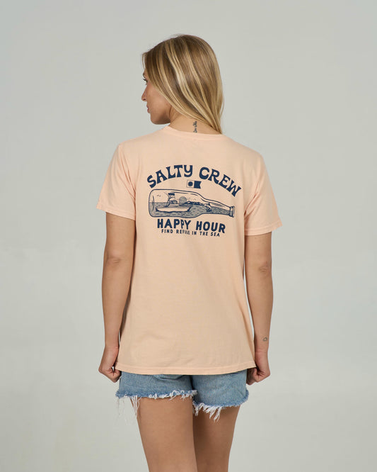 Happy Hour B.f. Tee - Apricot