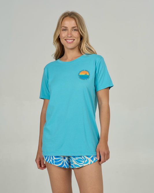 Sunset B.f. Tee - Turquoise