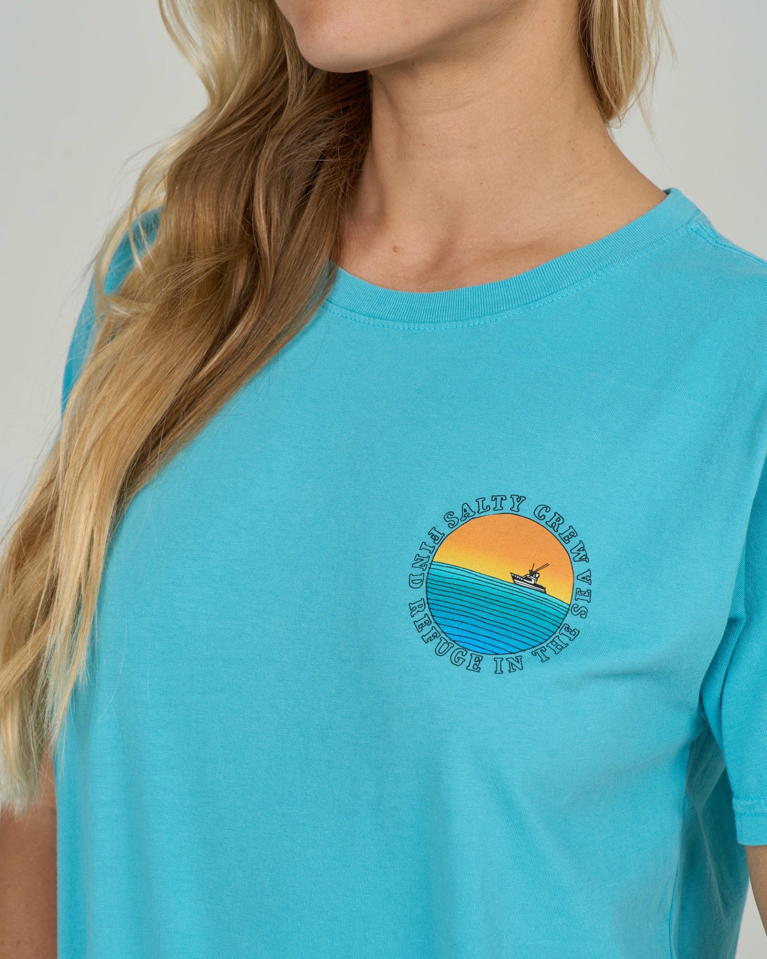 Sunset B.f. Tee - Turquoise