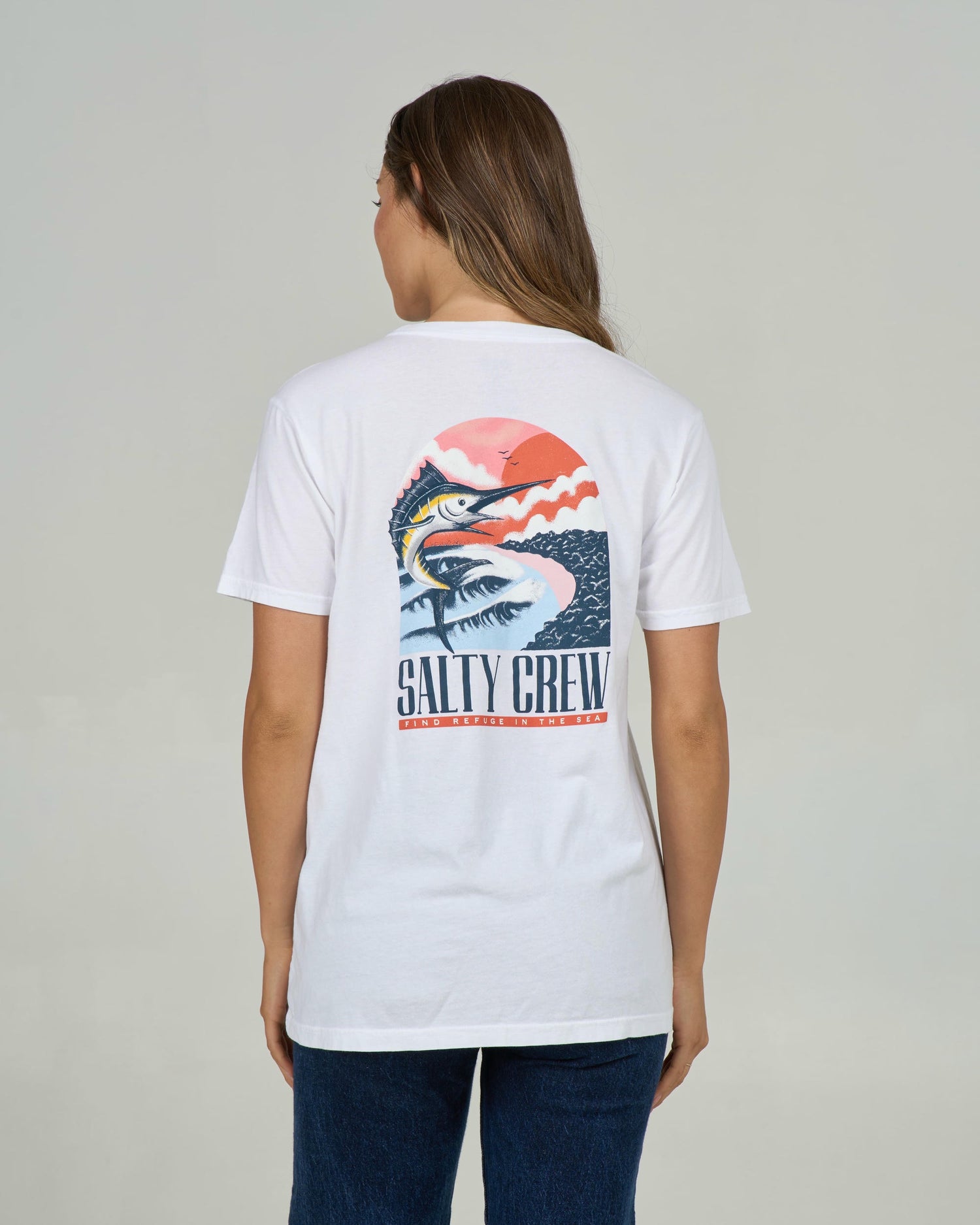 Marlin Paradise B.f. Tee - White