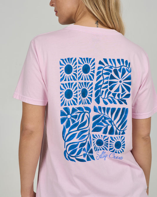 Sunblock B.f  Tee - Pink Skies